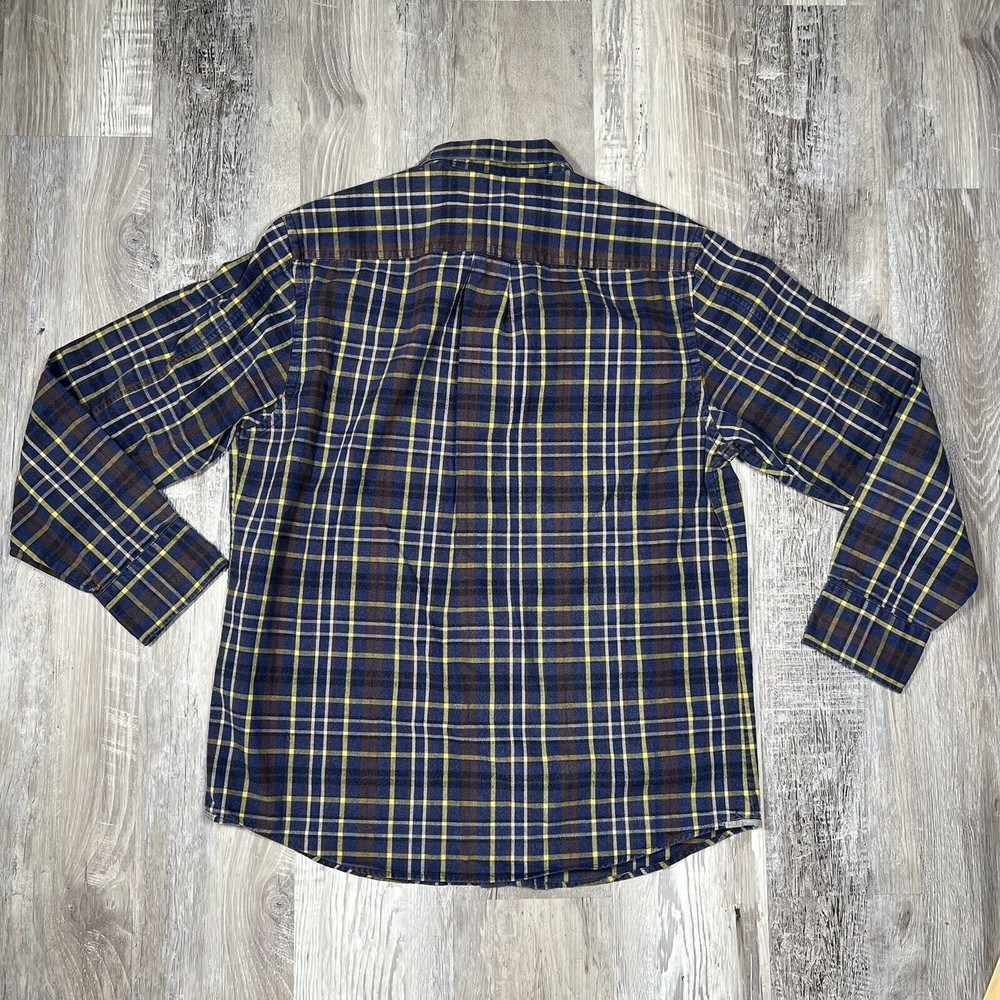 Tommy Bahama Men's Size Medium Multicolor Plaid Shirt Long Sleeve Cotton Pocket - Picture 2 of 7